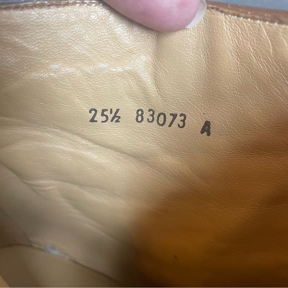 Franco Cuadra Calfskin Basketweave Heeled Ankle Boots 8.5 - Picture 8 of 10